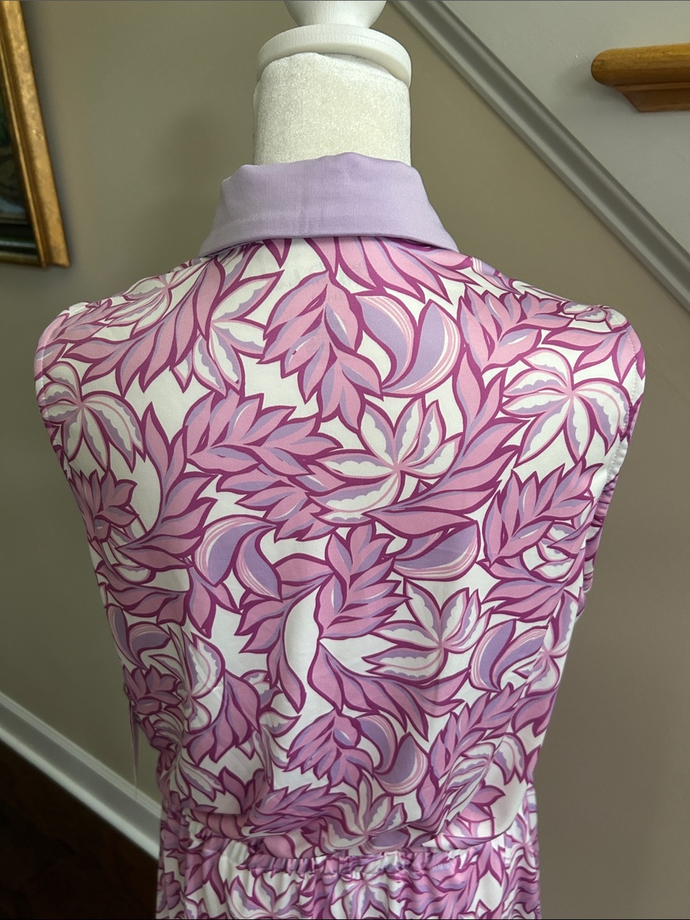Stella Parker Sport Sleeveless Lilac/Pink Floral Polo Dress. NWT. Size M - Picture 5 of 11